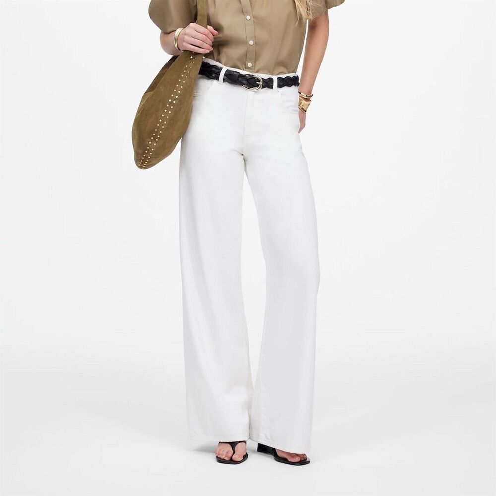 Madewell Women's White Flare & Wide Leg Jeans